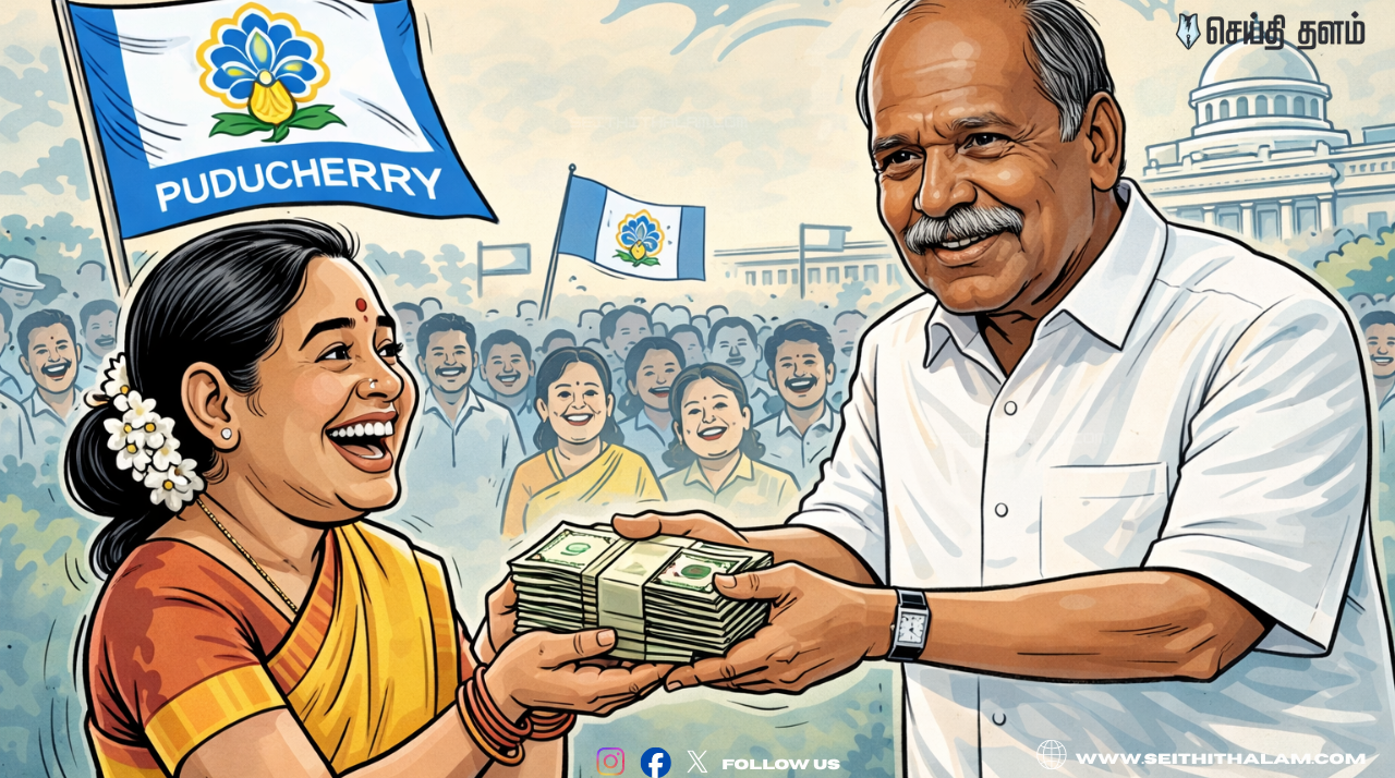 மகளிர் கவனத்திற்கு! மாதம் ₹2,500 வங்கி கணக்கிற்கு வரும்! முதல்வர் ரங்கசாமியின் மெகா பொங்கல் பரிசு!