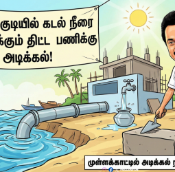 🌊 தூத்துக்குடியில் கடல் நீரை குடிநீராக்கும் திட்டப் பணிக்கு அடிக்கல்! முள்ளக்காட்டில் அடிக்கல் நாட்டிய முதல்வர்!