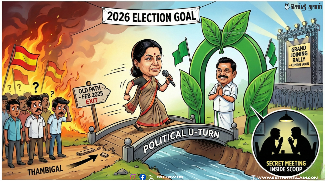 இலை தழைக்கும் திசைக்கு மாறுகிறாரா 'புயல்' பேச்சாளர்? - களம் மாறும் தமிழக அரசியல்! - ஆச்சரியத்தில் உடன்பிறப்புகளும், தம்பிகளும்!