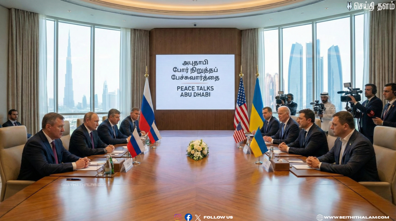 ⚠️ "அபுதாபியில் போர் நிறுத்தப் பேச்சுவார்த்தை!" - ரஷ்யா, உக்ரைன், அமெரிக்கா சந்திப்பு!