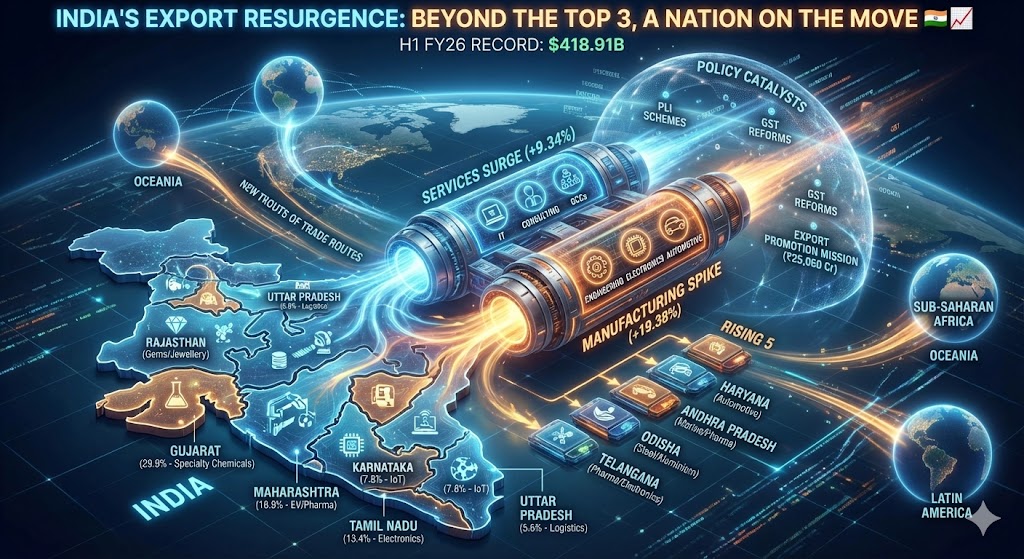 ஏற்றுமதியில் சாதிக்கும் டாப் 5 மாநிலங்கள்: முழு விவரம்!