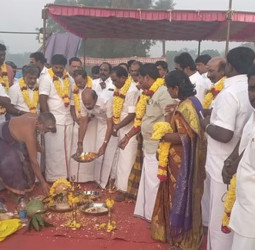 2026 தேர்தல் பிரச்சாரத்திற்கு பிள்ளையார் சுழி - பூமி பூஜையுடன் பணிகள் ஆரம்பம்!