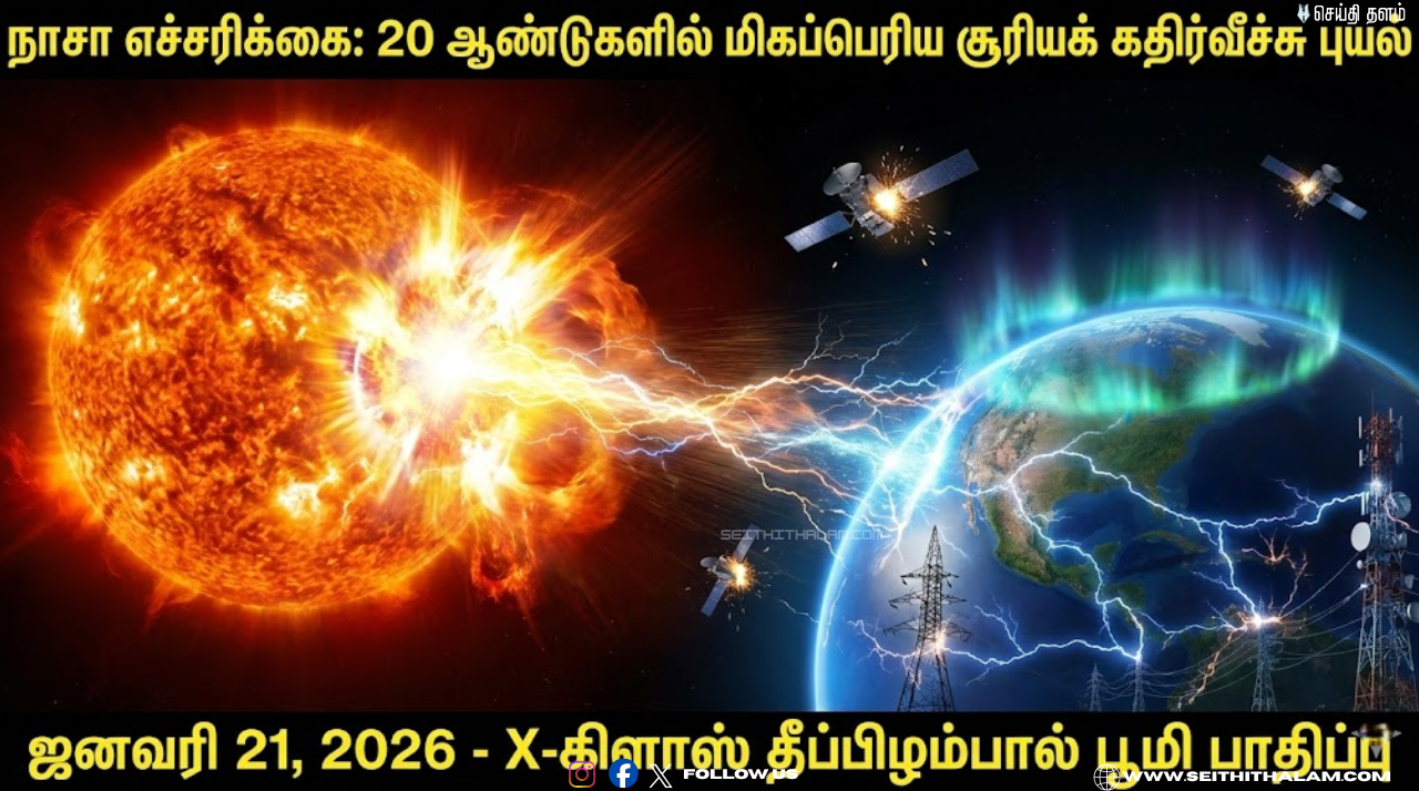 23 ஆண்டுகளில் இல்லாத மகா சூரியப் புயல்! பூமியைத் தாக்கியது 'S4' கதிர்வீச்சு - சாட்டிலைட் மற்றும் GPS பாதிப்பு ஏற்படுமா?