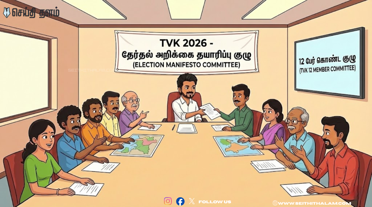 தவெக தேர்தல் அறிக்கை தயார்! விஜய் போட்ட மாஸ்டர் பிளான்! 12 பேர் கொண்ட ரகசிய குழு ரெடி!