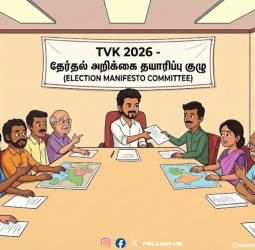 தவெக தேர்தல் அறிக்கை தயார்! விஜய் போட்ட மாஸ்டர் பிளான்! 12 பேர் கொண்ட ரகசிய குழு ரெடி!