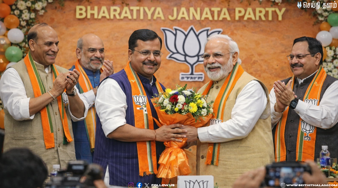 பாஜகவின் புதிய 'பாஸ்' இவர்தான்! 🧡 45 வயதில் தேசியத் தலைவரான நிதின் நபின்! அமித் ஷா, மோடி வாழ்த்து!