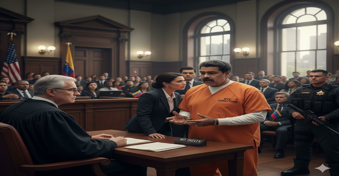 அமெரிக்க நீதிமன்றத்தில் மதுரோ: 'குற்றமற்றவர்' என வாதம்