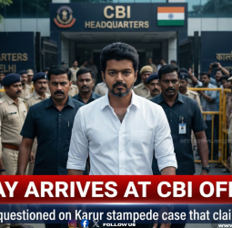 "டெல்லி சிபிஐ அலுவலகத்தில் விஜய்!" - Y பிரிவு பாதுகாப்புடன் 20 கிமீ பயணம்! - கரூரில் 41 பேர் பலியான வழக்கில் விசாரணை ஆரம்பம்!