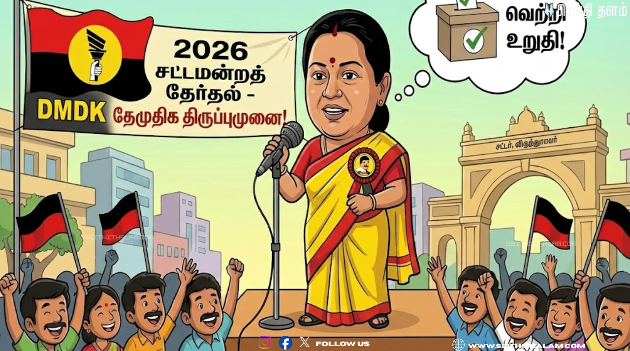 சாத்தூரில் விஜயபிரபாகரன் அதிரடி! "எந்த தொகுதியிலும் நான் ஜெயிப்பேன்" - தேமுதிக-வின் மாஸ் பிளான்!