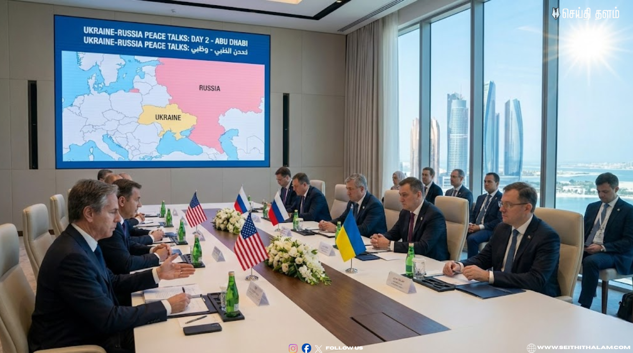 போரை முடிக்க அமெரிக்காவின் மாஸ்டர் பிளான்! அபுதாபியில் 2-வது நாள் நேரடிப் பேச்சுவார்த்தை