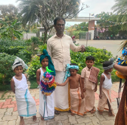 சித்தார்த் பள்ளியில் கலைக்கட்டிய பாரம்பரிய பொங்கல் விழா!, கொண்டாடிய மாணவர்கள்