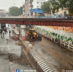 🚨மேலப்புதூர் சுரங்கப்பாதை இன்று முதல் மூடல்! - புதிய இரும்புத் தூண்கள் அமைக்கும் பணி! - மாற்றுப்பாதை இதோ!