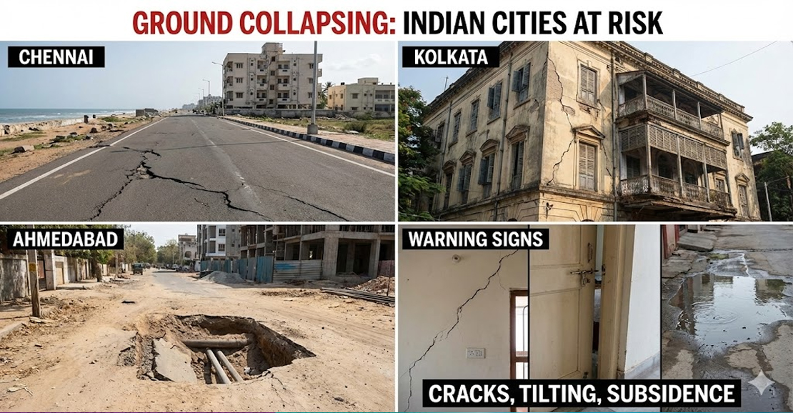 ஆபத்தில் சென்னை, கொல்கத்தா, அகமதாபாத்: பூமிக்கு அடியில் மெல்ல புதையும் நகரங்கள்!