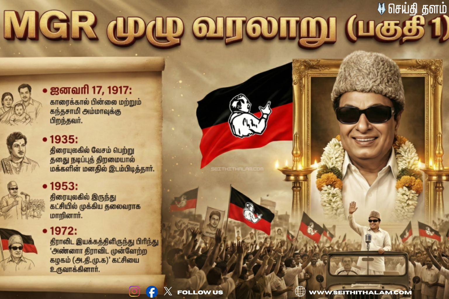 🧐🤔யார்  இந்த எம்.ஜி.ஆர்?:நாடக மேடை முதல் வெள்ளித்திரை வரை!🧐🤔