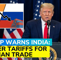 இந்தியா மீது வரி விதிக்க டிரம்ப் மிரட்டல்! - ரஷ்யாவுடன் வர்த்தகம் செய்தால் கடும் விளைவு!