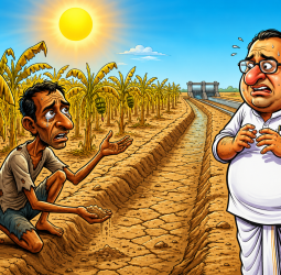 வாய்க்காலில் தண்ணீர் தட்டுப்பாடு: காய்ந்து கருகும் வாழைகள்! வாழ்வாதாரத்தை இழந்து தவிக்கும் விவசாயிகள் - அரசுக்குக் கண்ணீர் கோரிக்கை