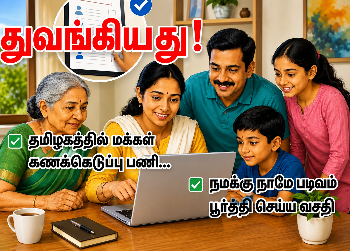 தமிழகத்தில் மக்கள் கணக்கெடுப்பு பணி துவங்கியது: ஸ்மார்ட்போன் மூலம் 'நமக்கு நாமே' ஆன்லைனில் படிவம் பூர்த்தி செய்வது எப்படி? முழு விவரம்!