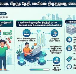 ஆதார் கார்டில் பெயர், பிறந்த தேதி, பாலினம் தவறாக உள்ளதா? 2026 புதிய விதிகளின்படி ஆன்லைனில் திருத்துவது எப்படி? முழுமையான வழிகாட்டி!
