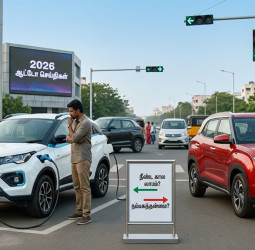 2026-ல் எலக்ட்ரிக் காரா? பெட்ரோல் காரா? நடுத்தர வர்க்கத்தினருக்கு நீண்ட கால பயன்பாட்டிற்கு எது நிஜமான லாபம்?