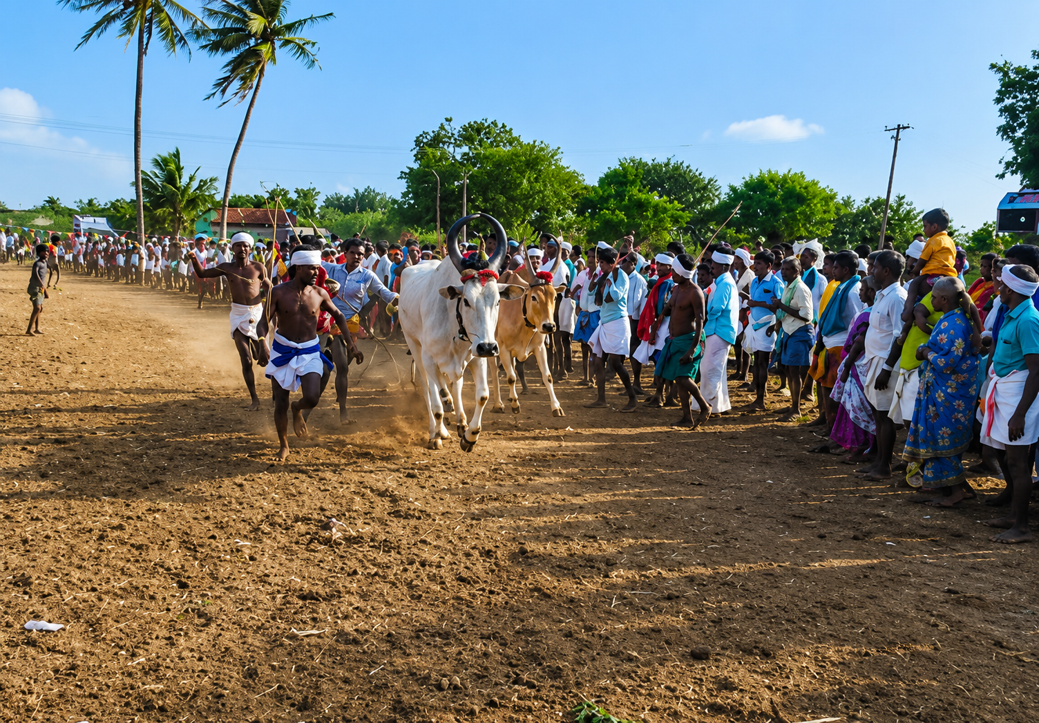 தொண்டமாங்கிணம் பகுதியில் கோலாகலமாக நடைபெற்ற 'மாடு மாலை தாண்டும் விழா': தமிழர்களின் பாரம்பரியம் மாறாத கொண்டாட்டம்!