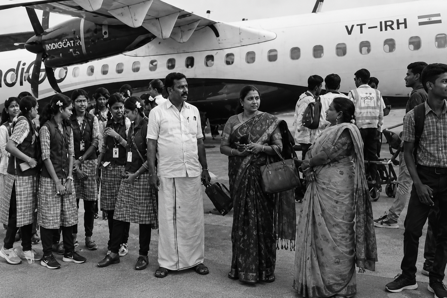"வானத்தில் சின்னதா பார்த்த விமானம் இவ்வளவு பெருசா?!" - முதல்முறையாக பறந்த 15 அரசுப் பள்ளி மாணவிகள்! நெகிழ வைக்கும் பின்னணி!