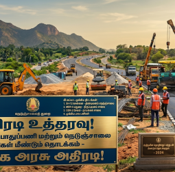 அதிரடி உத்தரவு! நின்ற போன பொதுப்பணி மற்றும் நெடுஞ்சாலை பணிகள் மீண்டும் தொடக்கம் - தமிழக அரசு அதிரடி!