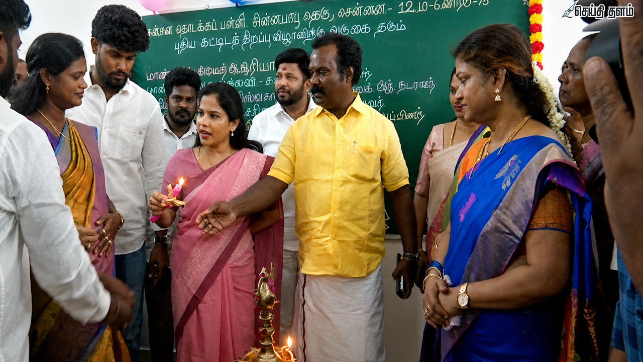 மேயர் பிரியா - தவெக எம்.எல்.ஏ பல்லவி நேருக்கு நேர் மோதல்: குத்துவிளக்கு சர்ச்சை!