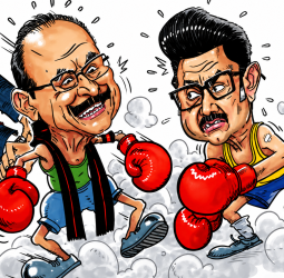 திருச்சி கிழக்கில் ஸ்டாலின் போட்டியிட்டால் வைகோவை களமிறக்க தவெக வியூகம்! அதிரடி முடிவால் பரபரக்கும் தமிழக அரசியல் களம்! விஜய் போட்ட மாஸ்டர் பிளான்!