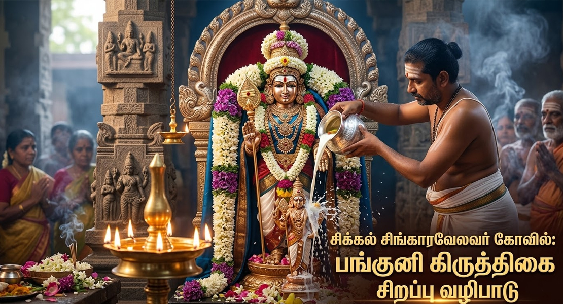 சிக்கல் சிங்காரவேலவர் கோவில் கிருத்திகை வழிபாடு