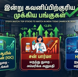 இன்று கவனிக்க வேண்டிய ஐஓசி, சன் பார்மா, ஹெச்சிஎல் டெக் பங்குகள்
