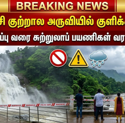 தென்காசி குற்றால அருவியில் குளிக்கத் தடை: மறு அறிவிப்பு வரை சுற்றுலாப் பயணிகள் வர வேண்டாம்!