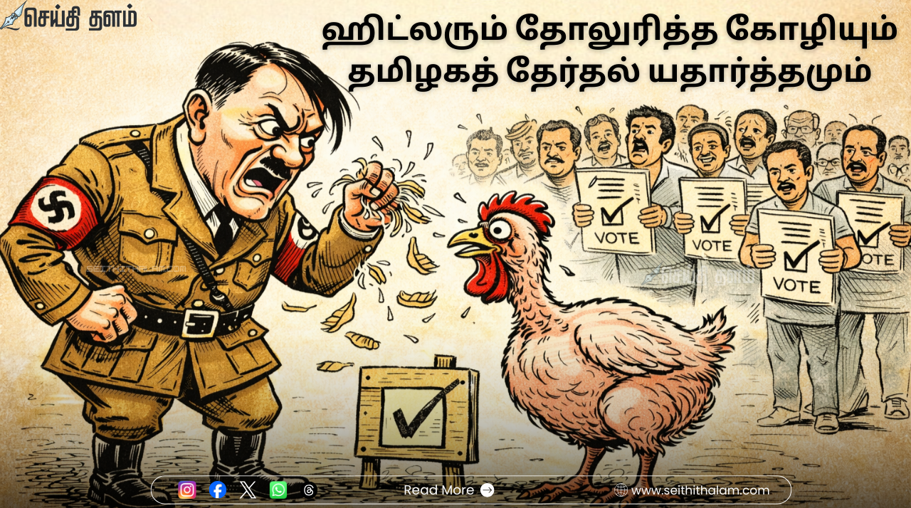 'தோலுரித்த கோழிகள்' : ஹிட்லரின் கதையும் 2026 தமிழகத் தேர்தல் யதார்த்தமும்!