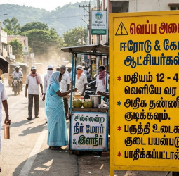 கோடை வெப்ப அலை: ஈரோடு, கோவை மாவட்ட ஆட்சியர்கள் கடும் எச்சரிக்கை!