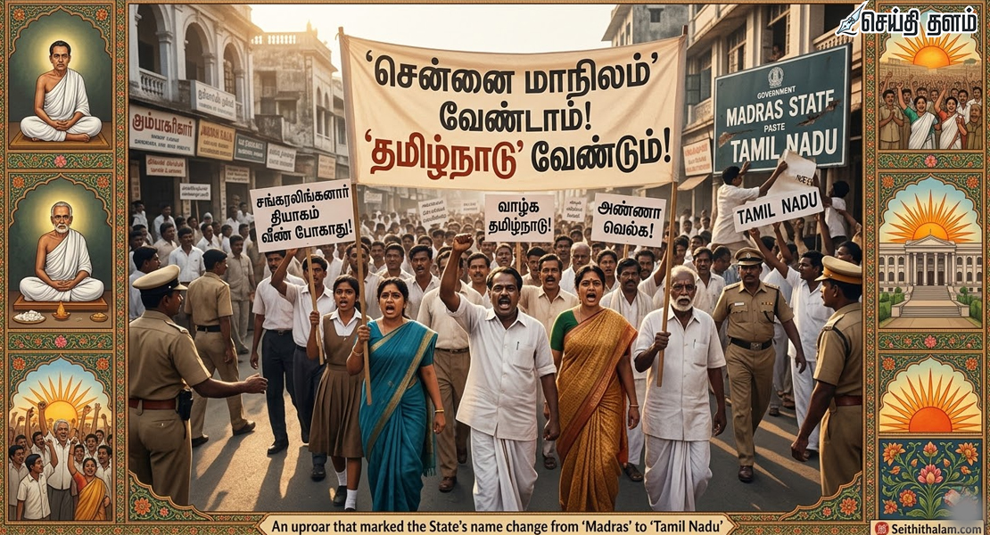 மெட்ராஸ் மாநிலம் 'தமிழ்நாடு' ஆன வரலாறு