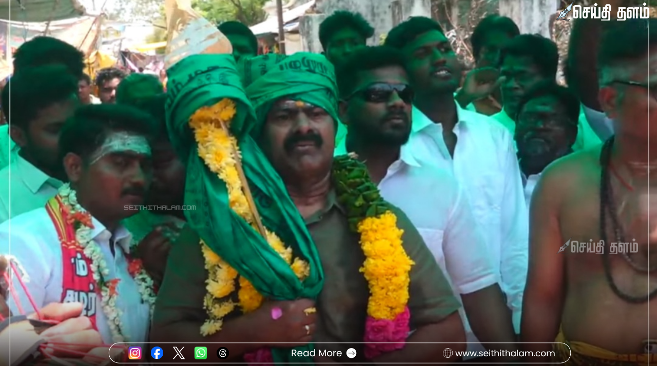 "வெற்றிவேல்.. வீரவேல்!" - திருத்தணியில் கையில் வேலுடன் மலை ஏறிய சீமான்: 2026 தேர்தல் பரப்புரை அதிரடித் தொடக்கம்!