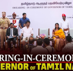 தமிழகத்தின் புதிய பொறுப்பு ஆளுநர்: ராஜேந்திர விஸ்வநாத் அர்லேகர் பதவி ஏற்றார்!