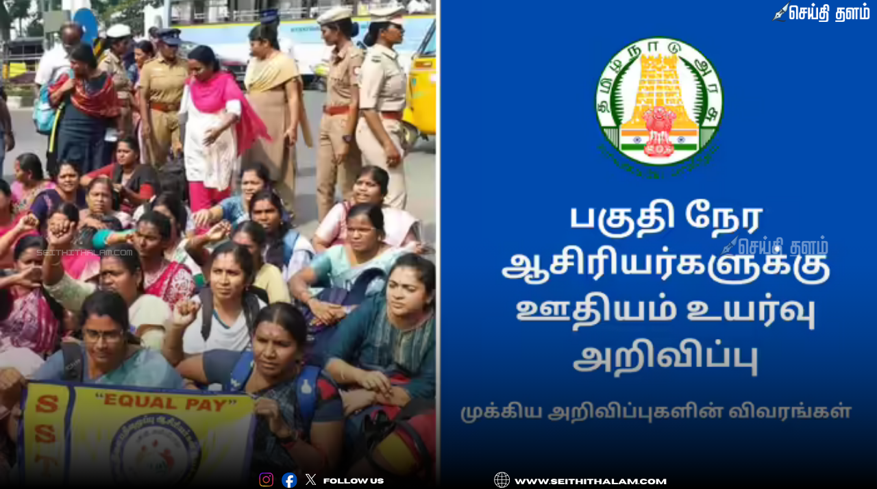 பகுதிநேர ஆசிரியர்களுக்கு ரூ. 15,000 சம்பளம்: தமிழக அரசு அரசாணை வெளியீடு!