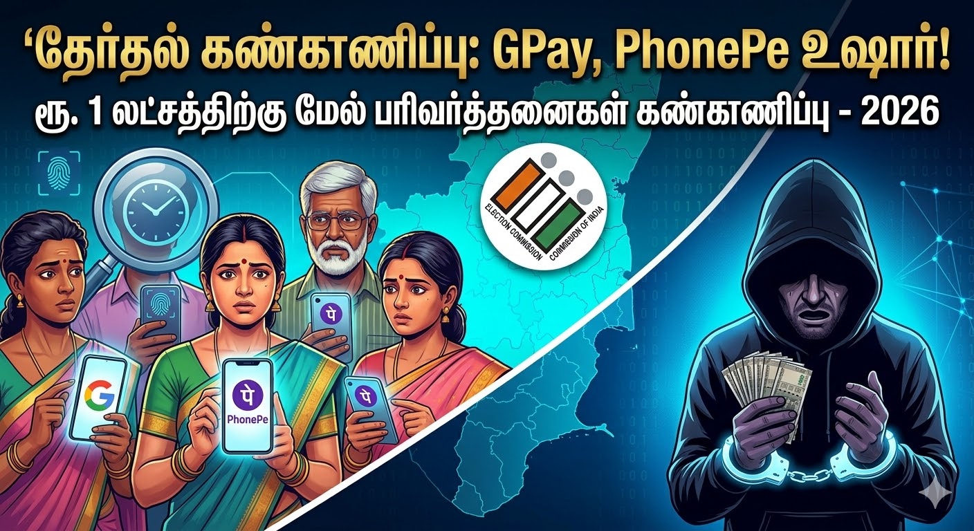 உஷார்! GPay, PhonePe பரிவர்த்தனைகள் கண்காணிப்பு