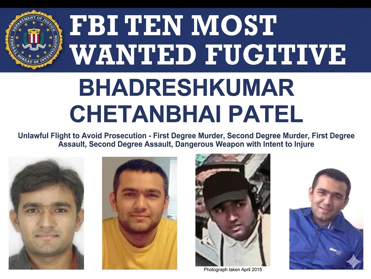 எஃப்பிஐ 'மோஸ்ட் வான்டட்' பட்டியலில் இந்தியர்: $1 மில்லியன் சன்மானம்