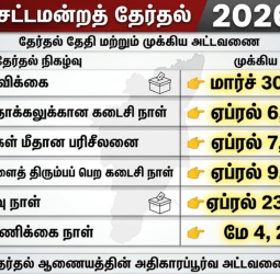 தமிழக சட்டமன்றத் தேர்தல் 2026: தேர்தல் தேதி மற்றும் முக்கிய அட்டவணை