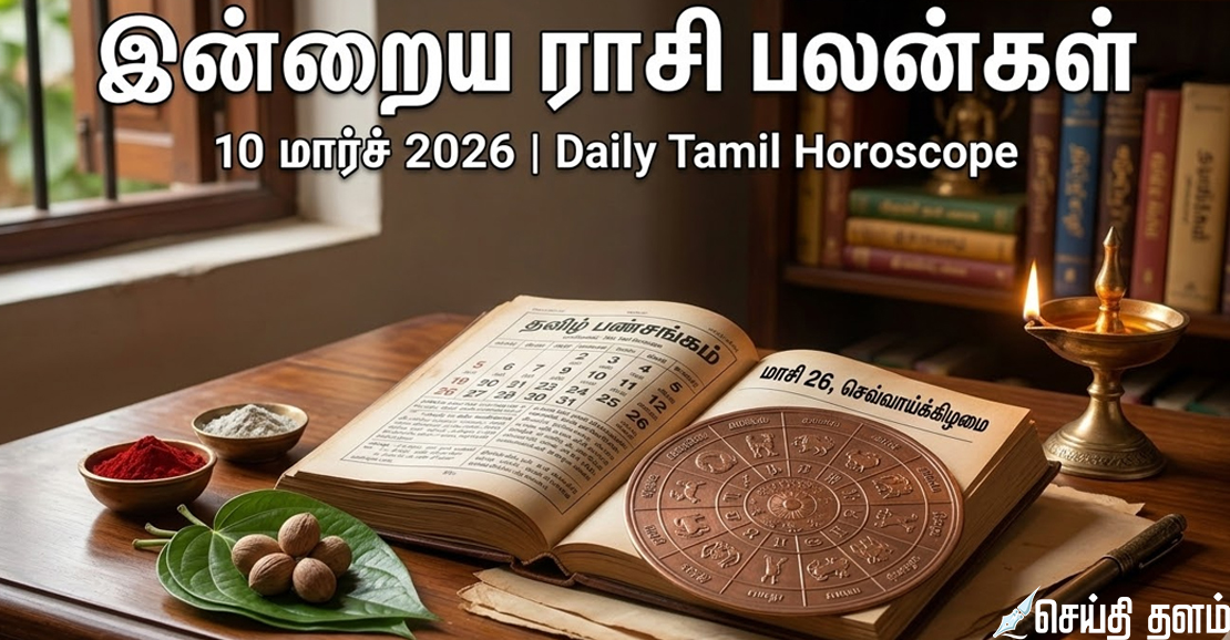 இன்றைய ராசி பலன்கள் - 10 மார்ச் 2026