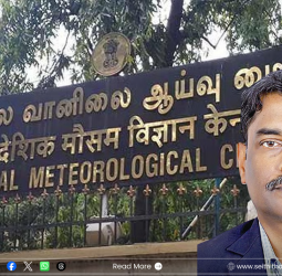 சென்னை வானிலை ஆய்வு மையத்திற்கு புதிய தலைவர்: சிவானந்த தாமோதர பை பொறுப்பேற்பு!