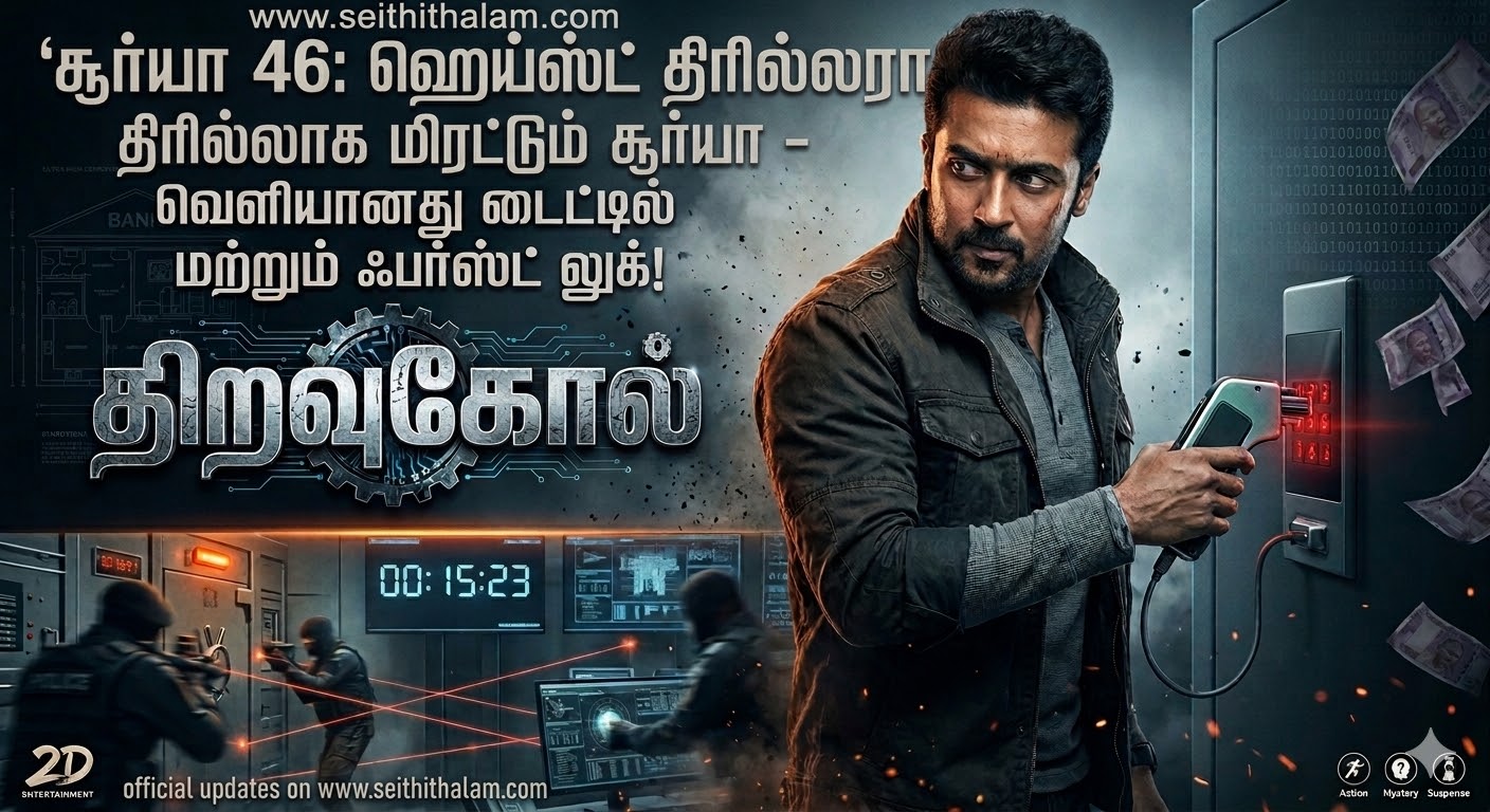 சூர்யா - மமிதா பைஜூ கூட்டணியின் மிரட்டலான டைட்டில் மற்றும் ஃபர்ஸ்ட் லுக் வெளியீடு!