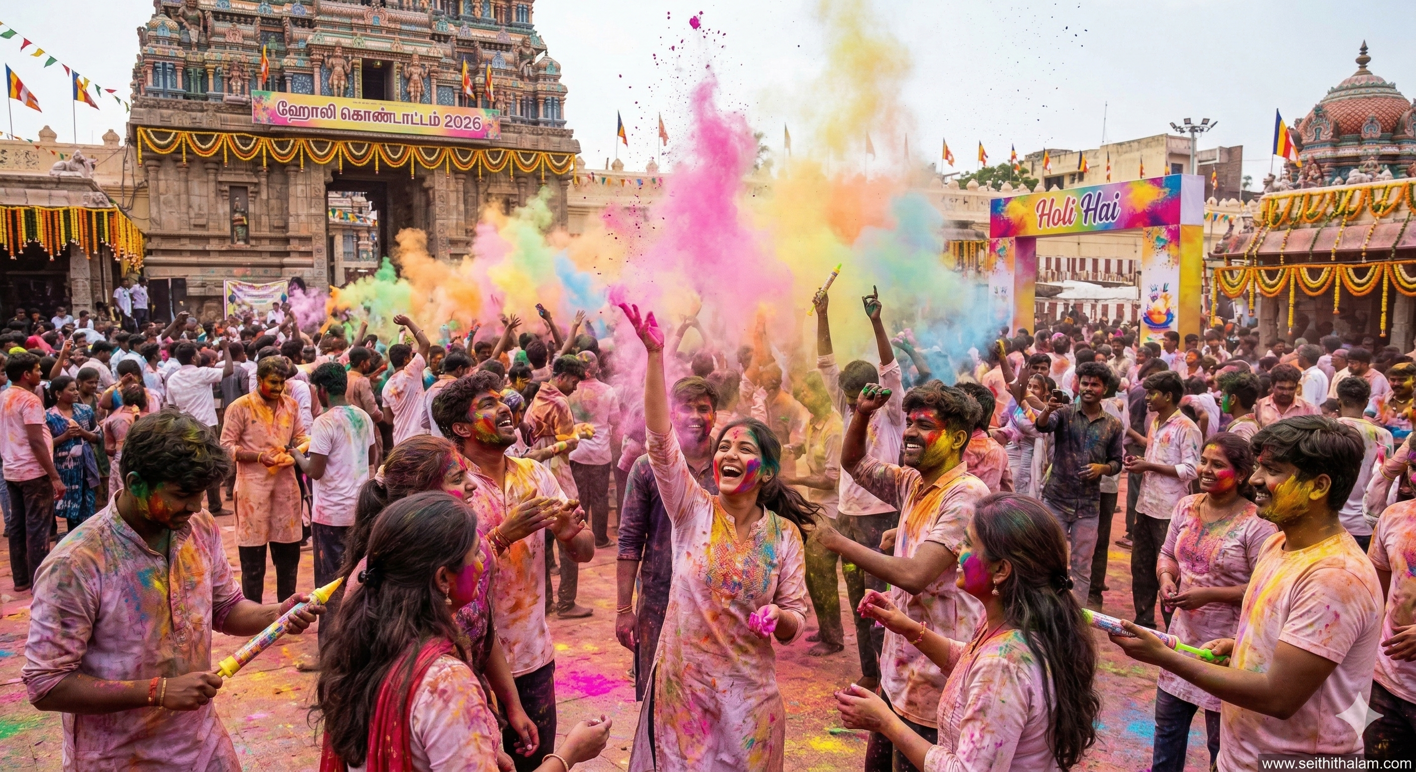 நாடு முழுவதும் ஹோலி பண்டிகை உற்சாகம்