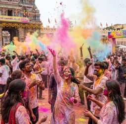 நாடு முழுவதும் ஹோலி பண்டிகை உற்சாகம்
