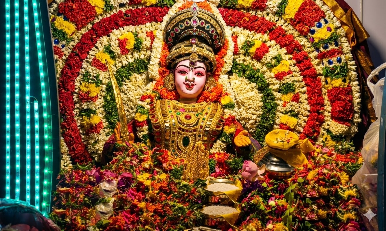 சமயபுரம் மாரியம்மன் கோவில் பூச்சொரிதல் விழா கோலாகலத் தொடக்கம்!