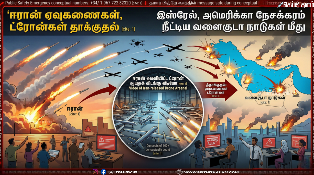 வளைகுடா நாடுகள் மீது ஈரான் ஆவேசத் தாக்குதல்: ட்ரோன் ஆயுதக் கிடங்கு வீடியோவை வெளியிட்டு எச்சரிக்கை!