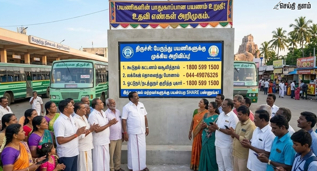 திருச்சி பேருந்து பயணிகள் கவனத்திற்கு: கட்டாயம் வைத்திருக்க வேண்டிய அவசர எண்கள்!