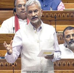 மேற்கு ஆசியா பதற்றம்: நாடாளுமன்றத்தில் ஜெய்சங்கர் உரை