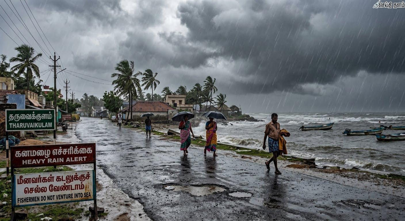மக்களே உஷார்! வங்கக்கடலில் புதிய காற்றழுத்த தாழ்வுப்பகுதி - 4 மாவட்டங்களில் கனமழை